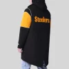 Men's Pittsburgh Steelers Starter Black Dynasty Polyfill Stadium Full-Zip Jacket