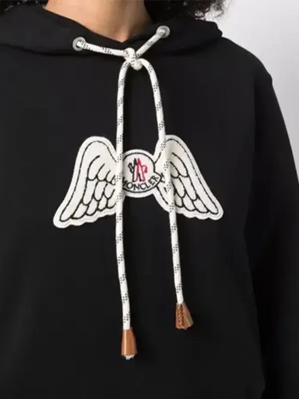 Moncler x Palm Angels Cropped Wing Patch Hoodie