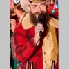 New Year Eve Nashville Big Bash Post Malone Plaid Jacket Red