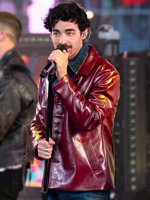 New Year’s Rockin’ Eve Joe Jonas Leather Jacket