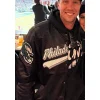 Nick Foles Eagles Black Satin Varsity Jacket