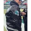 Nick Foles Philadelphia Eagles Satin Jacket Black