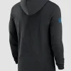 Nike Black Detroit Lions Sideline Hoodie Dan Campbell