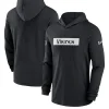 Nike Black Minnesota Vikings Sideline Hoodie Performance Long Sleeve T-Shirt