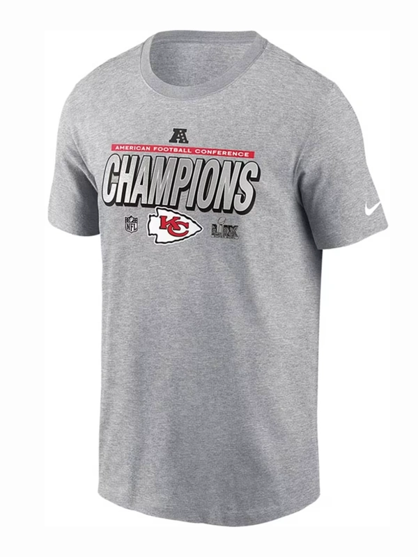 Nike Kansas City Chiefs Grey 2024 Conference Champions Short Sleeve T Shirt