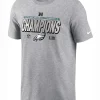 Nike Philadelphia Eagles Grey 2024 Conference Champions Short Sleeve T Shirt