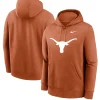 Nike Texas Longhorns Primetime Club Hoodie Orange