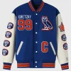 OVO Gretzky The Great One Varsity Jacket Blue