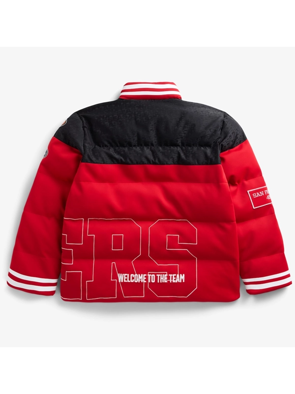 Off Season 49ers Red & Black Puffer Jacket