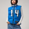 Off Season Amon-Ra St. Brown Lions Puffer Vest Blue