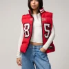 Off Season George Kittle 49ers Player Puffer Vest Red