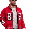 OffSeason Kristin Juszczyk 49ers Puffer Jacket Red