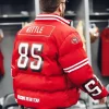 OffSeason Kristin Juszczyk 49ers Red Puffer Jacket