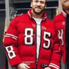 OffSeason Kristin Juszczyk Puffer Jacket Red