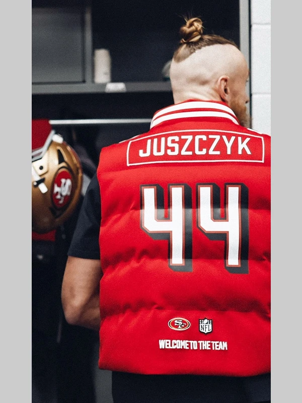 OffSeason Kristin Juszczyk Puffer Vest 49ers