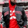 Ohio State Buckeyes Lebron James Black Satin Jacket