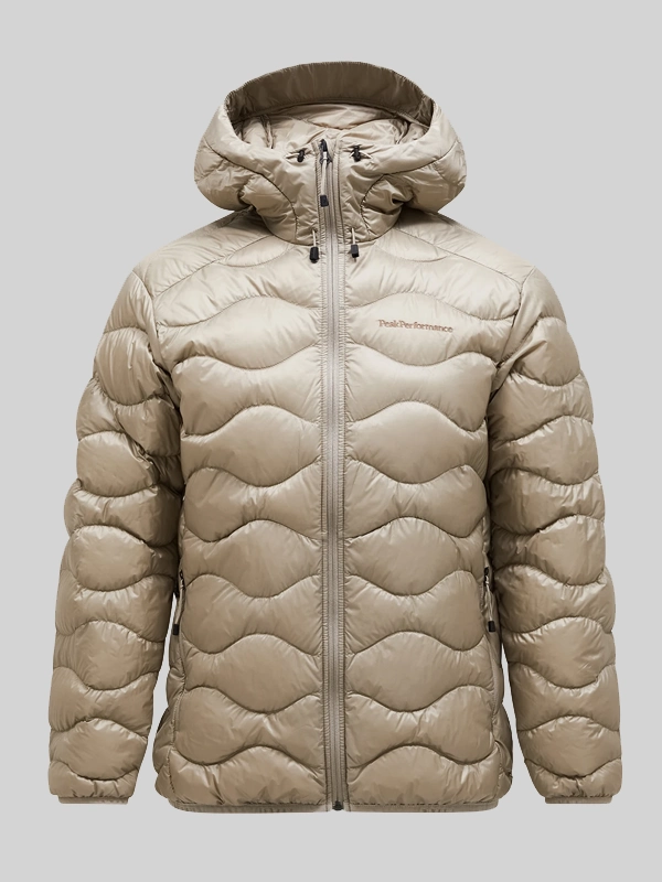 Peak Performance Helium Down Hood Beige Jacket