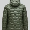 Peak Performance Helium Down Hood Quilted Jacket Green