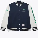 Philadelphia Eagles Washed Fleece Varsity Jacket