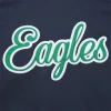 Philadelphia Eagles Washed Fleece Varsity Jacket Navy