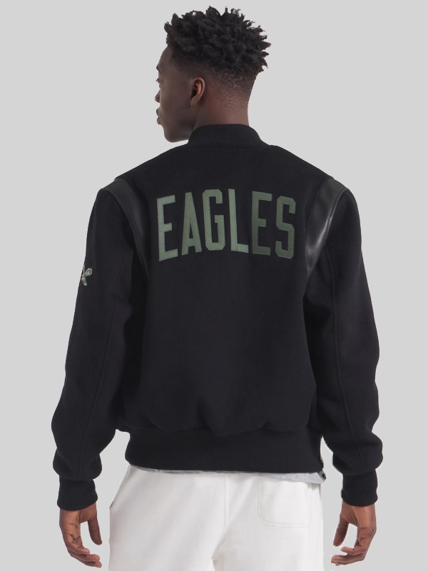 Philadelphia Eagles x Todd Snyder Black Varsity Jacket