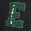 Philadelphia Eagles x Todd Snyder Cashmere Full-Snap Black Varsity Jacket