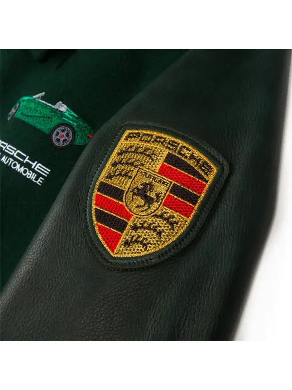 Porsche L'ART 968 Green Varsity Jacket