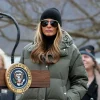 Rag and Bone Melania Trump Green Hooded Puffer Jacket