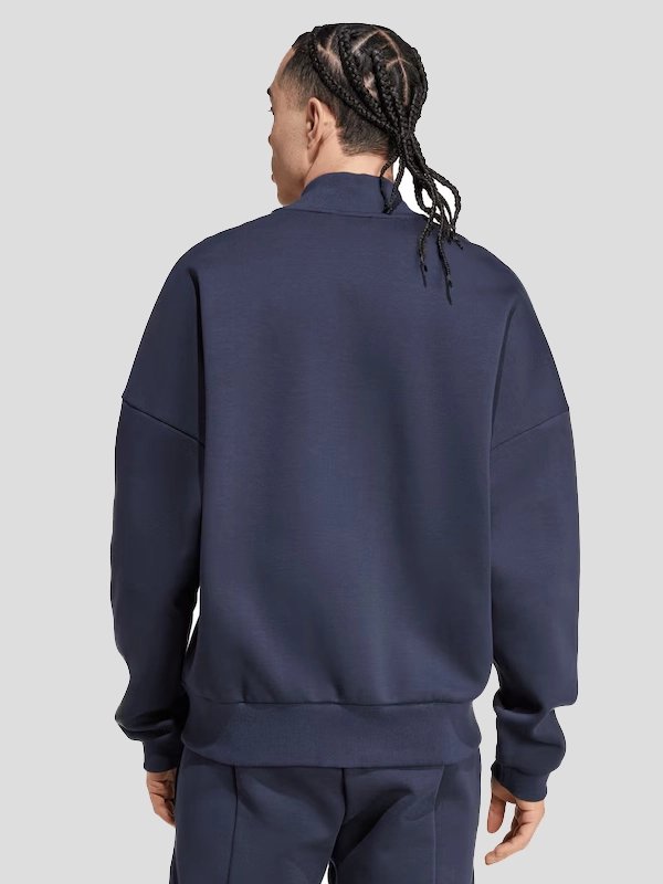 Real Madrid adidas SZN Double Knit Track Top - Navy Blue