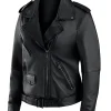 Rebecca Minkoff X Erin Andrews Super Bowl LIX Black Leather Jacket