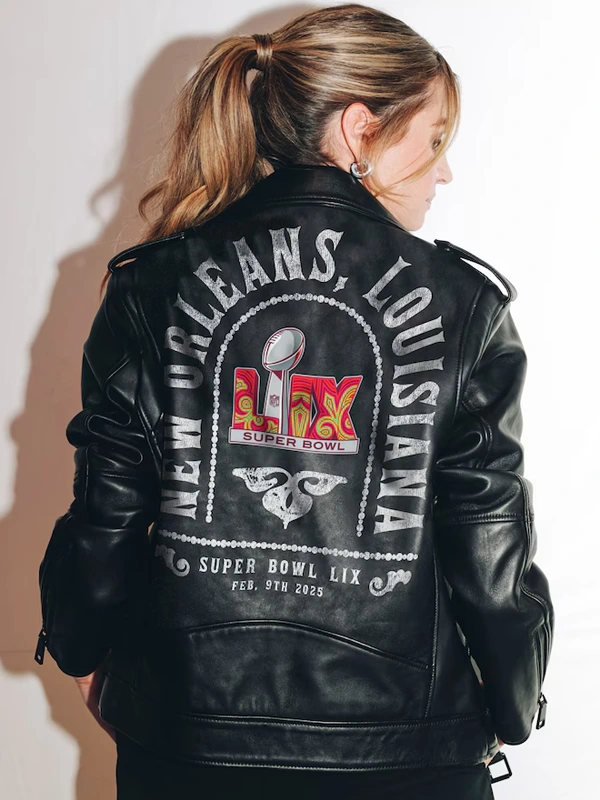 Rebecca Minkoff X Erin Andrews Super Bowl LIX Jacket Black