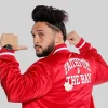 San Freansisco 49ers APEX Faithful To The Bay Red Satin Jacket