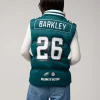 Saquon Barkley Eagles Off Season Puffer Vest Green