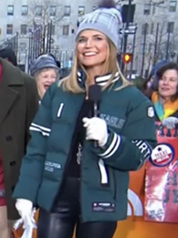 Savannah Guthrie The Today Show Eagles Puffer Jacket