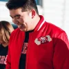 Scarlet San Francisco 49ers Faithful to the Bay Varsity Jacket