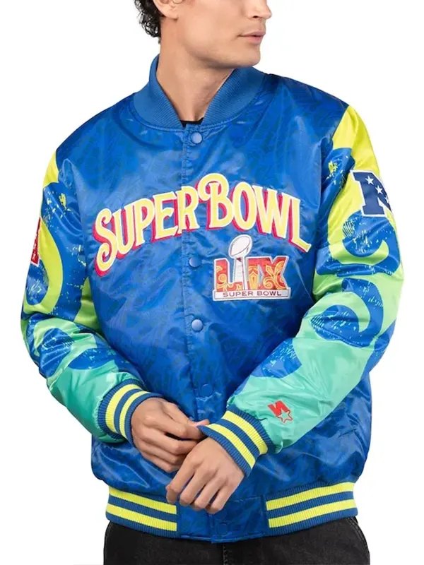 Starter Royal Super Bowl LIX The Big Easy Satin Jacket