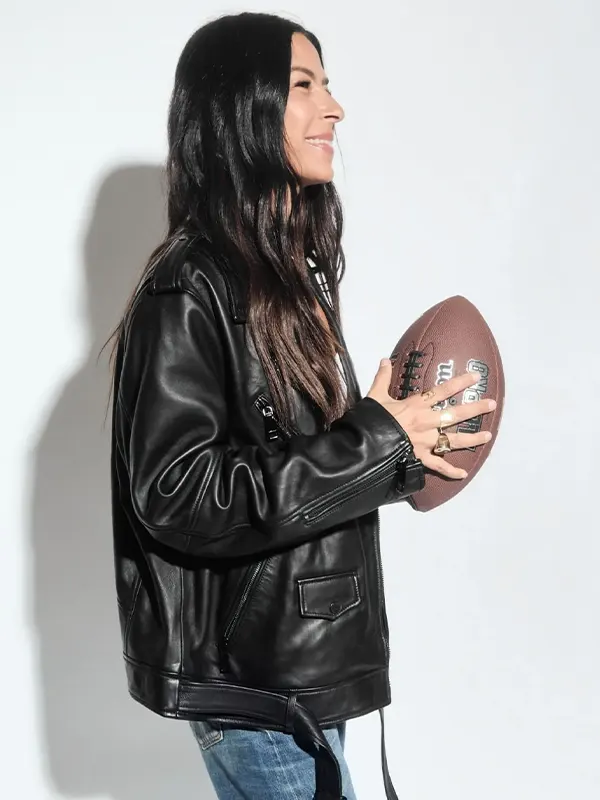 Super Bowl LIX Tabitha Oversized Moto Jacket