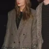 Taylor-Swift-Crystal-Cage-Oversized-Blazer-Brown