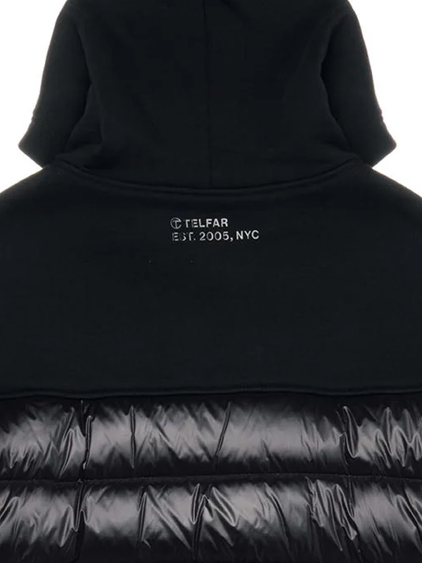 Telfar Black Puffer Coat Jacket