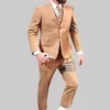 Thom Browne Travis Kelce Striped Suit Brown