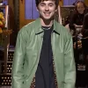 Timothée Chalamet Green Leather Jacket SNL