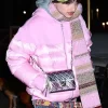 Timothee-Chalamet-Telfar-Puffer-Coat-Pink