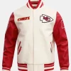 Tyler Hynes Kansas City Chiefs Varsity Jacket White & Red