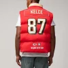 Unisex Travis Kelce Red Kansas City Chiefs Off Season x NFL Player Puffer Vest Red