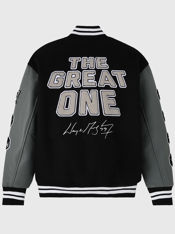 Wayne Gretzky The Great One Varsity Jacket OVO