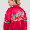 Women's Starter Red Super Bowl LIX Interception Full-Snap Varsity Jacket