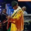 2025 NBA All-Star Game Raphael Saadiq Mustard Suede Jacket