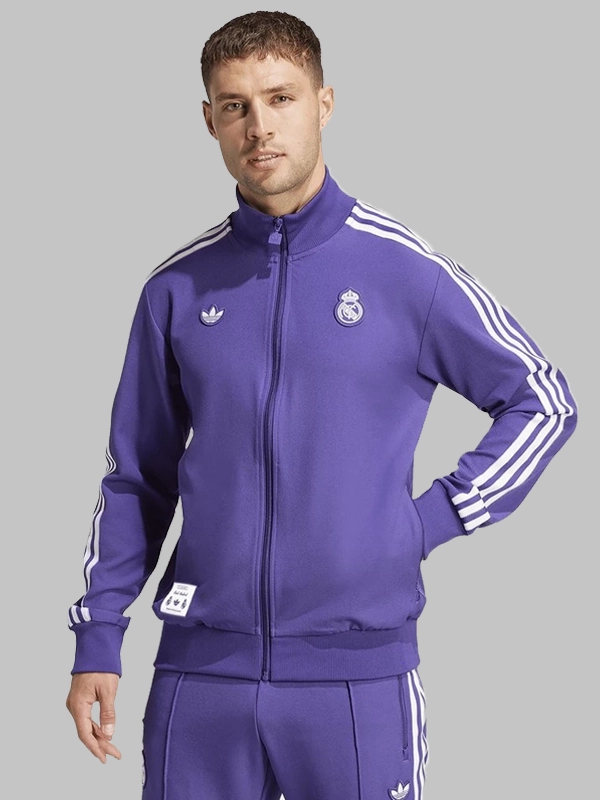 Adidas Real Madrid Terrace Icons Track Jacket Purple