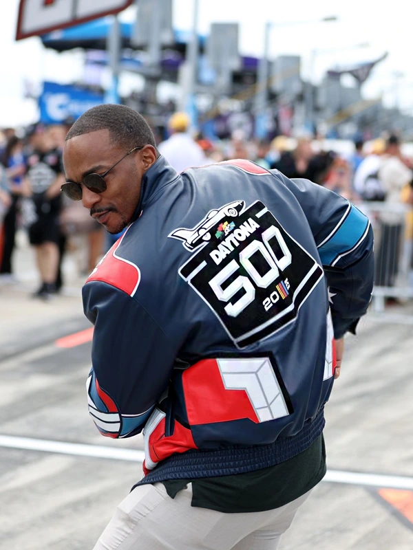 Anthony Mackie Daytona 500 Leather Jacket