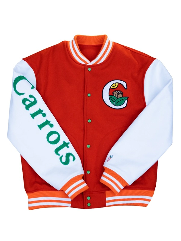 Anwar Carrots x Walmart Varsity Jacket Red & White